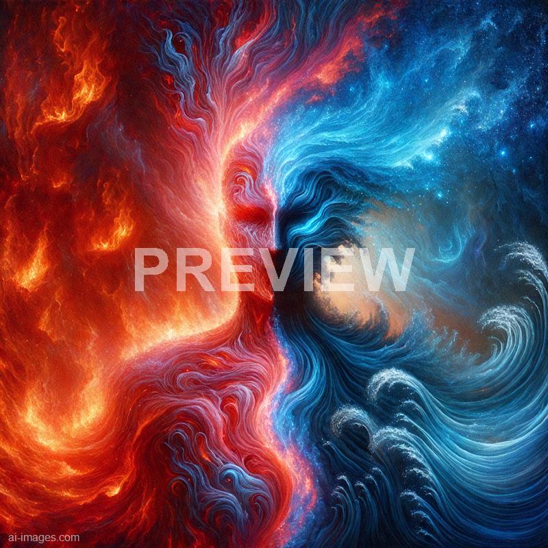 12154 - a-being-with-one-half-engulfed-in-red-flames-and-the-_250704174802_00001